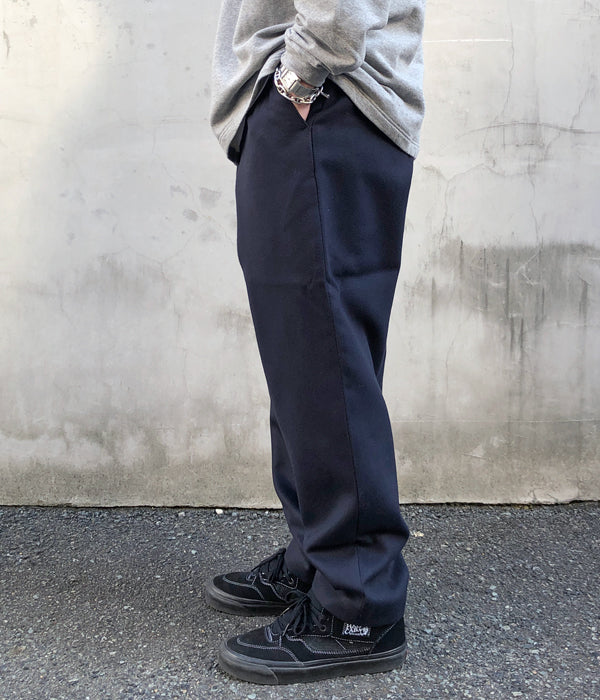 DESCENDANT/DC-6 GDT MELTON TROUSERS (NAVY)