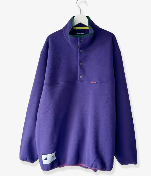 DESCENDANT/HUMMING FLEECE PULLOVER (PURPLE)