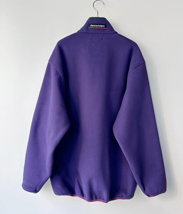 DESCENDANT/HUMMING FLEECE PULLOVER (PURPLE)