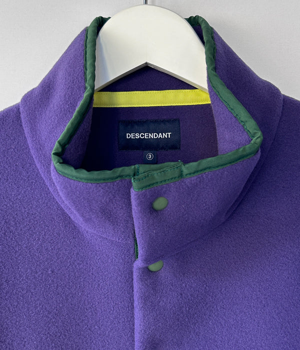 DESCENDANT/HUMMING FLEECE PULLOVER (PURPLE)