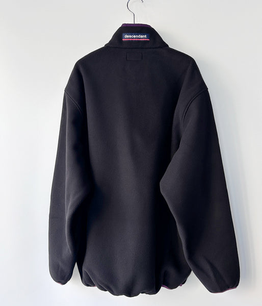 DESCENDANT/HUMMING FLEECE PULLOVER (BLACK)