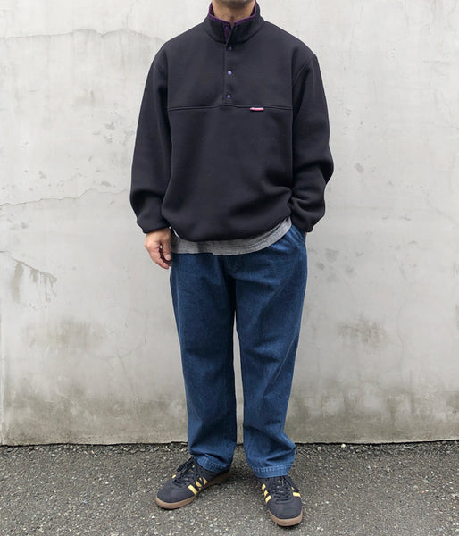 DESCENDANT/HUMMING FLEECE PULLOVER (BLACK)