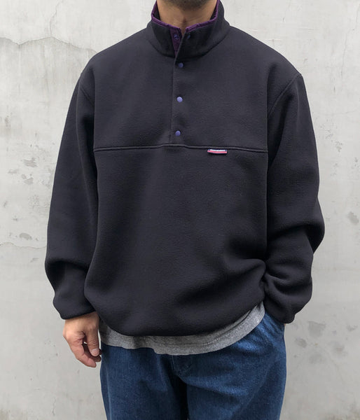 DESCENDANT/HUMMING FLEECE PULLOVER (BLACK)