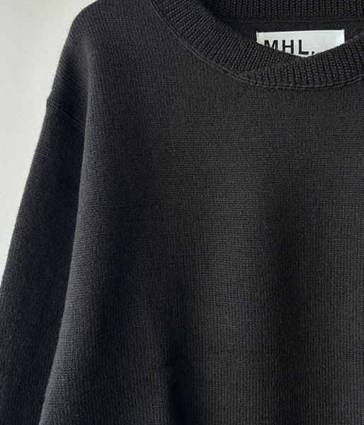 MHL./PURE WOOL KNIT (CHARCOAL)
