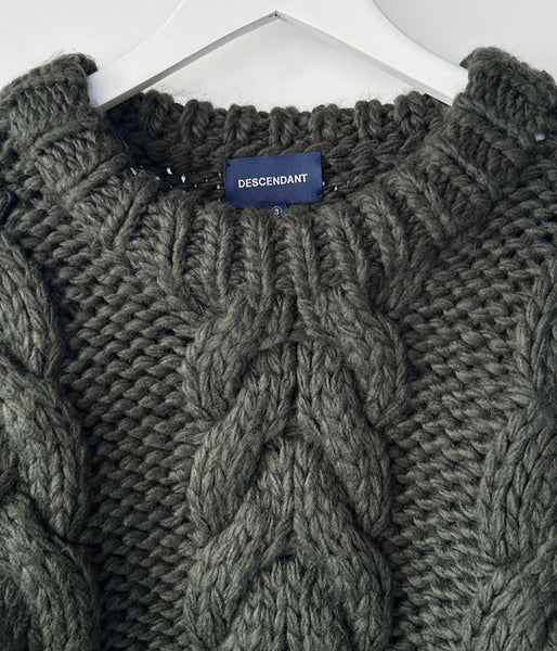 DESCENDANT/MAIN NOT CABLE KNIT (GREEN)
