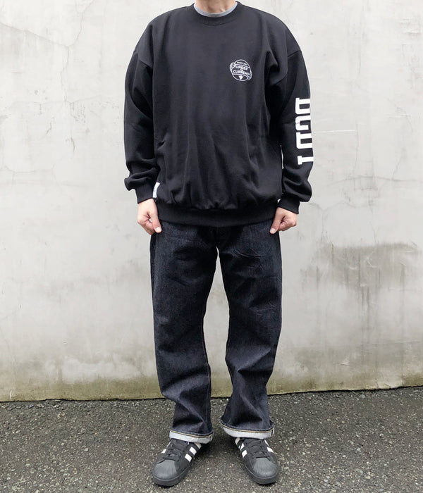 DESCENDANT/UNDER THE CURRENT CREW NECK (BLACK)
