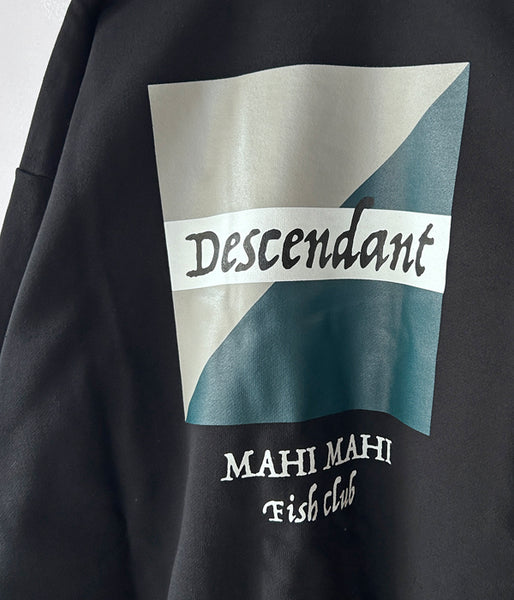 DESCENDANT/MAHIMAHI CREW NECK (BLACK)
