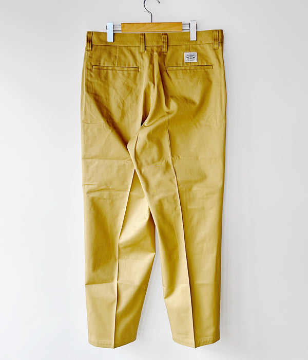 DESCENDANT/DC-6 GDT TWILL TROUSERS (BEIGE)