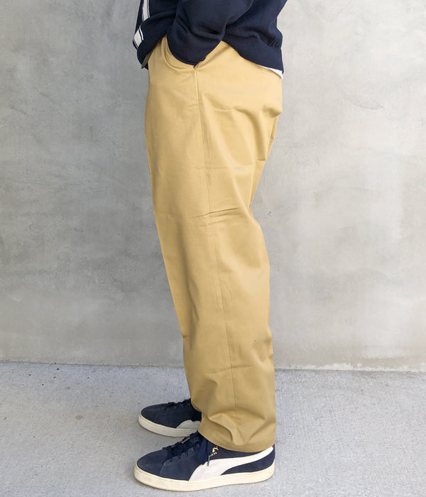 DESCENDANT/DC-6 GDT TWILL TROUSERS (BEIGE)
