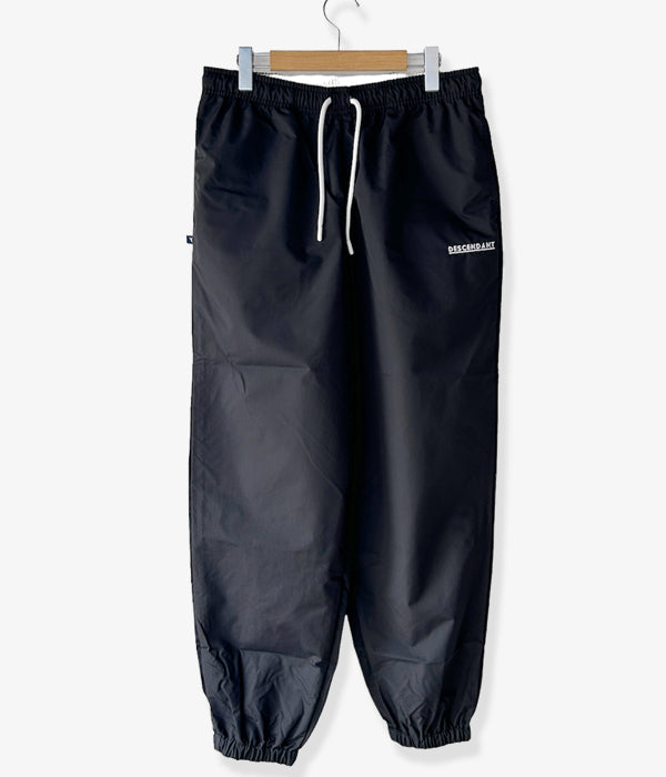 DESCENDANT/WHARF NYLON TROUSERS (BLACK)