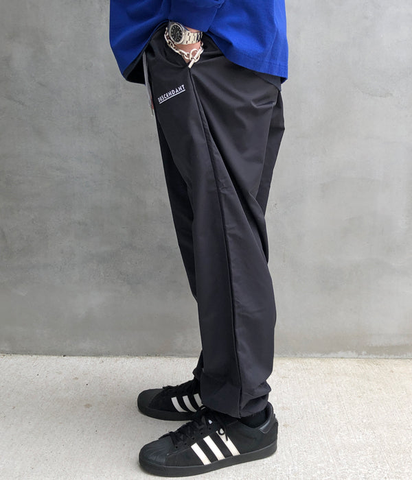 DESCENDANT/WHARF NYLON TROUSERS (BLACK)