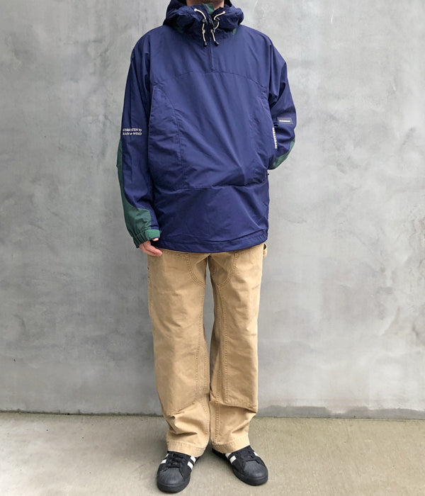DESCENDANT/VERSANT NYLON ANORAK (NAVY)