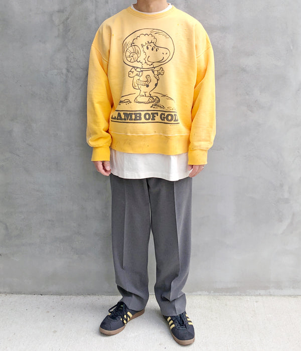 【SAINT MICHAEL】メンズ LMB OF GD スウェット イエロー SAINT MICHAEL/CRW SWEAT/LMB OF GD/YELL