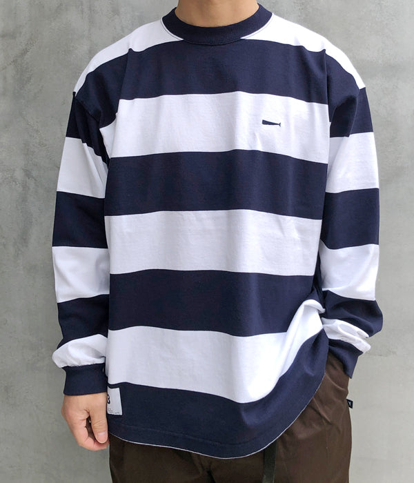 DESCENDANT HORIZONTAL STRIPE LS ボーダーロンT DESCENDANT/HORIZONTAL STRIPE LS (NAVY)