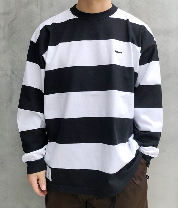 DESCENDANT/HORIZONTAL STRIPE LS (BLACK)
