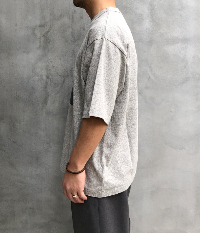 トップス blurhms ROOTSTOCK Cotton Rayon 88/12 blurhms ROOTSTOCK/b-ROOTSTOCK 88/12 Print Tee WIDE (HEATHER