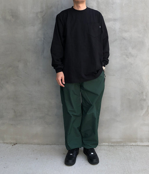 LQQK Studio/L/S RUGBY WEIGHT POCKET TEE (BLACK)