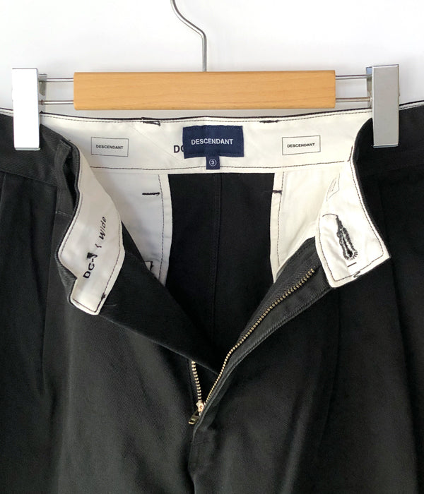 パンツ DESCENDANT DC-3 TWILL TROUSERS FADE WASH DESCENDANT DC-3 TWILL TROUSERS FADE WASH