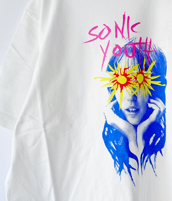 blurhms ROOTSTOCK/Sunburst Print Tee WIDE (WHITE)