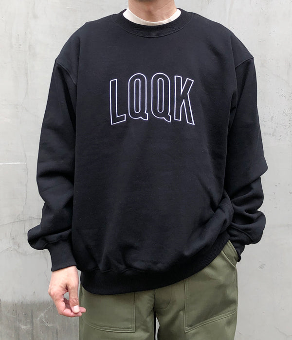 LQQK Studio/PINTUCK CREWNECK (BLACK)