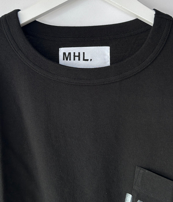 MHL./PRINTED COTTON JERSEY SS (BLACK)