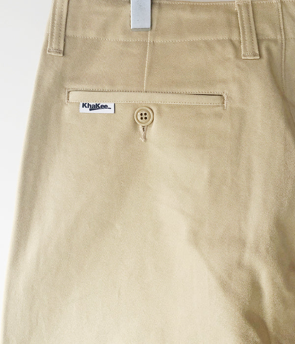 DESCENDANT/DC-6 ORGANIC COTTON TWILL TROUSERS (KhaKee)