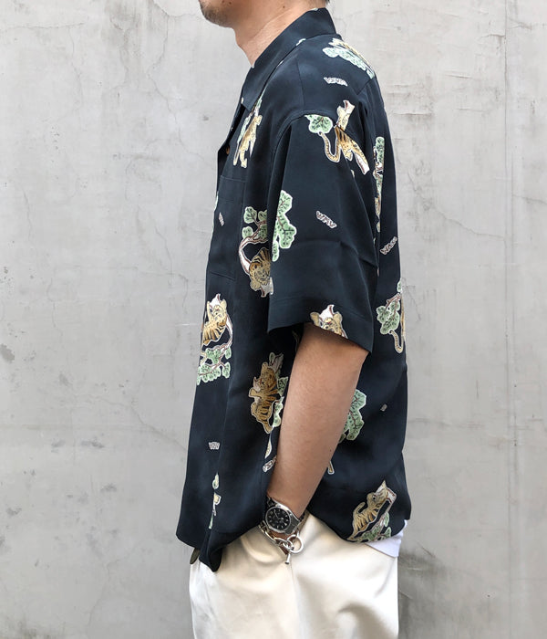 visvim/COPA SHIRT S/S TORA (SILK) (BLACK)
