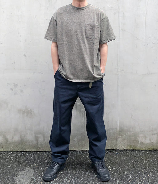 INTERIM/COTTON HEMP BORDER POCKET TEE (BLACK)