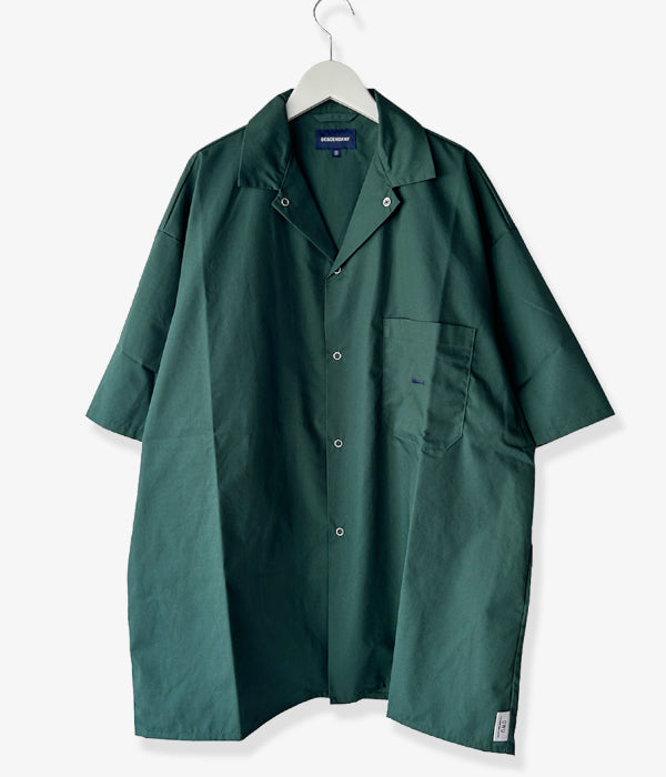 DESCENDANT/SOUS OPEN COLLAR SS SHIRT (GREEN)