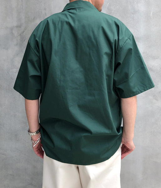 DESCENDANT/SOUS OPEN COLLAR SS SHIRT (GREEN)