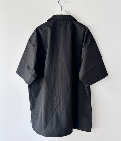 DESCENDANT/SOUS OPEN COLLAR SS SHIRT (BLACK)