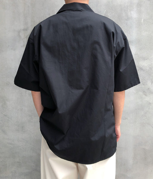 DESCENDANT/SOUS OPEN COLLAR SS SHIRT (BLACK)