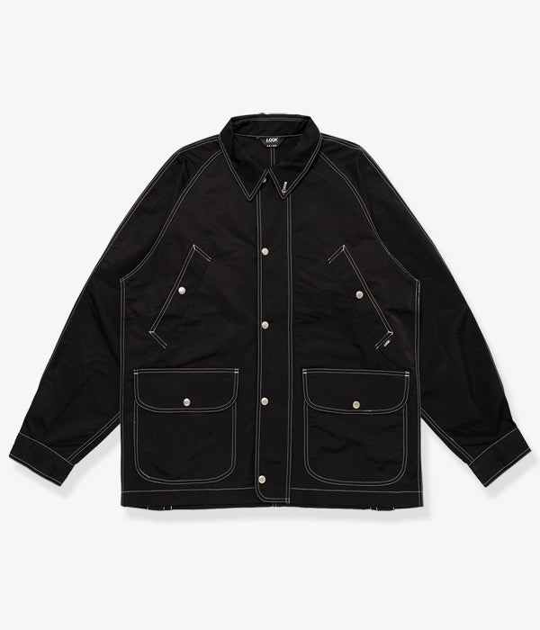 LQQK Studio/CORDURA LONG FIELD COAT (BLACK)