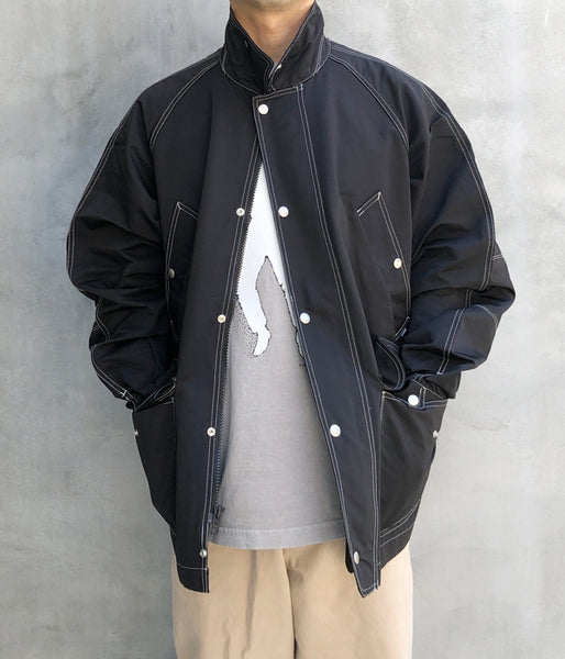 LQQK Studio/CORDURA LONG FIELD COAT (BLACK)