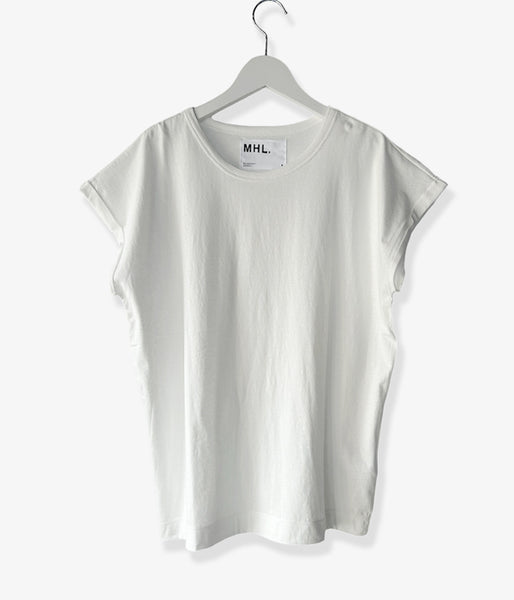 MHL./FINE COTTON JERSEY SS WOMENS (WHITE)MHL./FINE COTTON JERSEY SS WOMENS (WHITE)