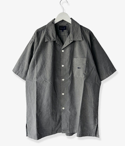 DESCENDANT/S WIND OPEN COLLAR SS SHIRT (GRAY)