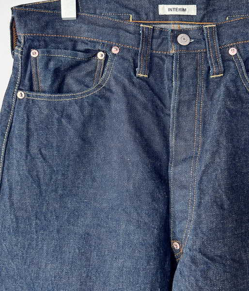 INTERIM/1937XX" SHUTTLE DENIM TROUSERS (NAVY)