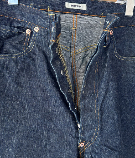 INTERIM/1937XX" SHUTTLE DENIM TROUSERS (NAVY)