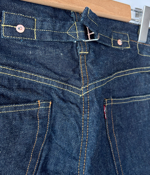 INTERIM/1937XX" SHUTTLE DENIM TROUSERS (NAVY)