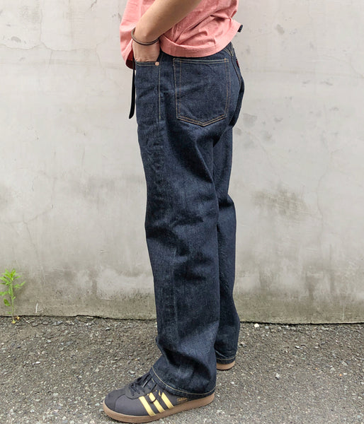 INTERIM/1937XX" SHUTTLE DENIM TROUSERS (NAVY)