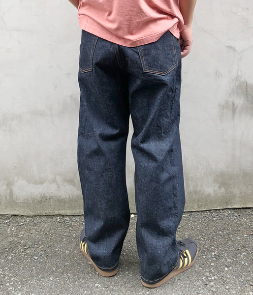 INTERIM/1937XX" SHUTTLE DENIM TROUSERS (NAVY)