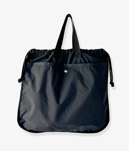 MHL./RECYCLE NYLON TAFFETA DRAWSTRING BAG L