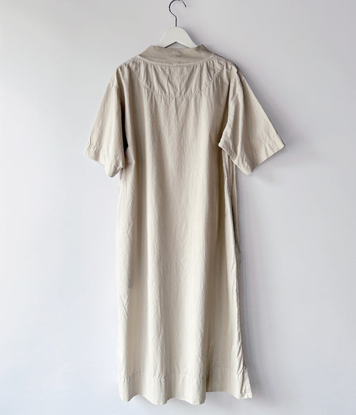 MHL./WASHED DRY COTTON POPLIN (ECRU)