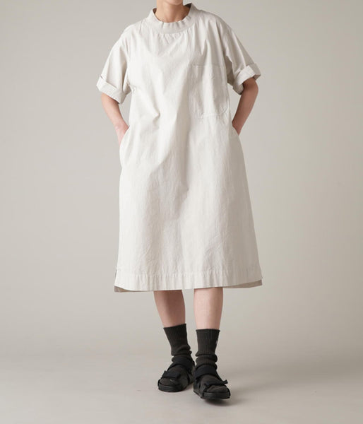 MHL./WASHED DRY COTTON POPLIN (ECRU)