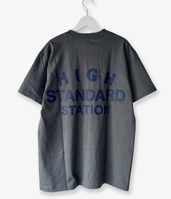 HIGH! STANDARD/13 STANDARD 6.0oz 1301 CREW SS TEE (CHARCOAL)