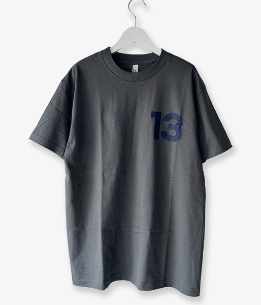 HIGH! STANDARD/13 STANDARD 6.0oz 1301 CREW SS TEE (CHARCOAL)