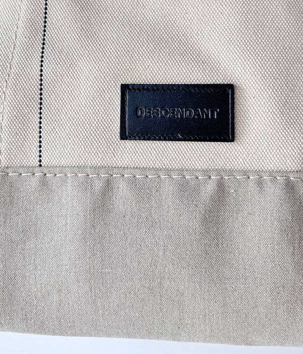 DESCENDANT/COAL BAG TOTE M raregem (WHITE)