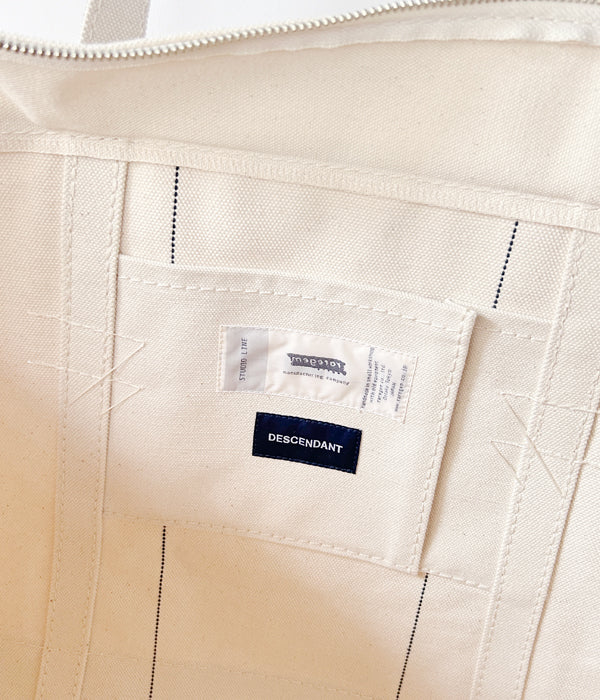 DESCENDANT/COAL BAG TOTE L raregem (WHITE) DESCENDANT/COAL BAG TOTE L raregem (WHITE)