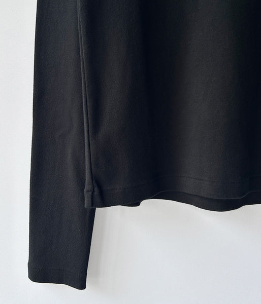 blurhms ROOTSTOCK/CLASSIC RIB HENLEY-NECK L/S (Black)