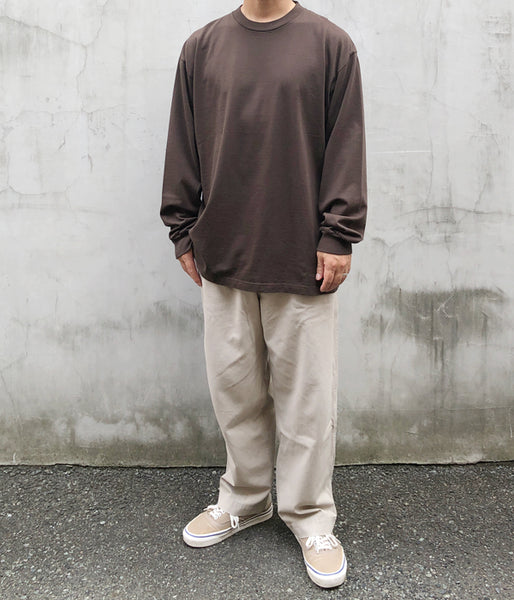 blurhms ROOTSTOCK/CLASSIC LONG-SLEEVE TEE (KhakiBrown)